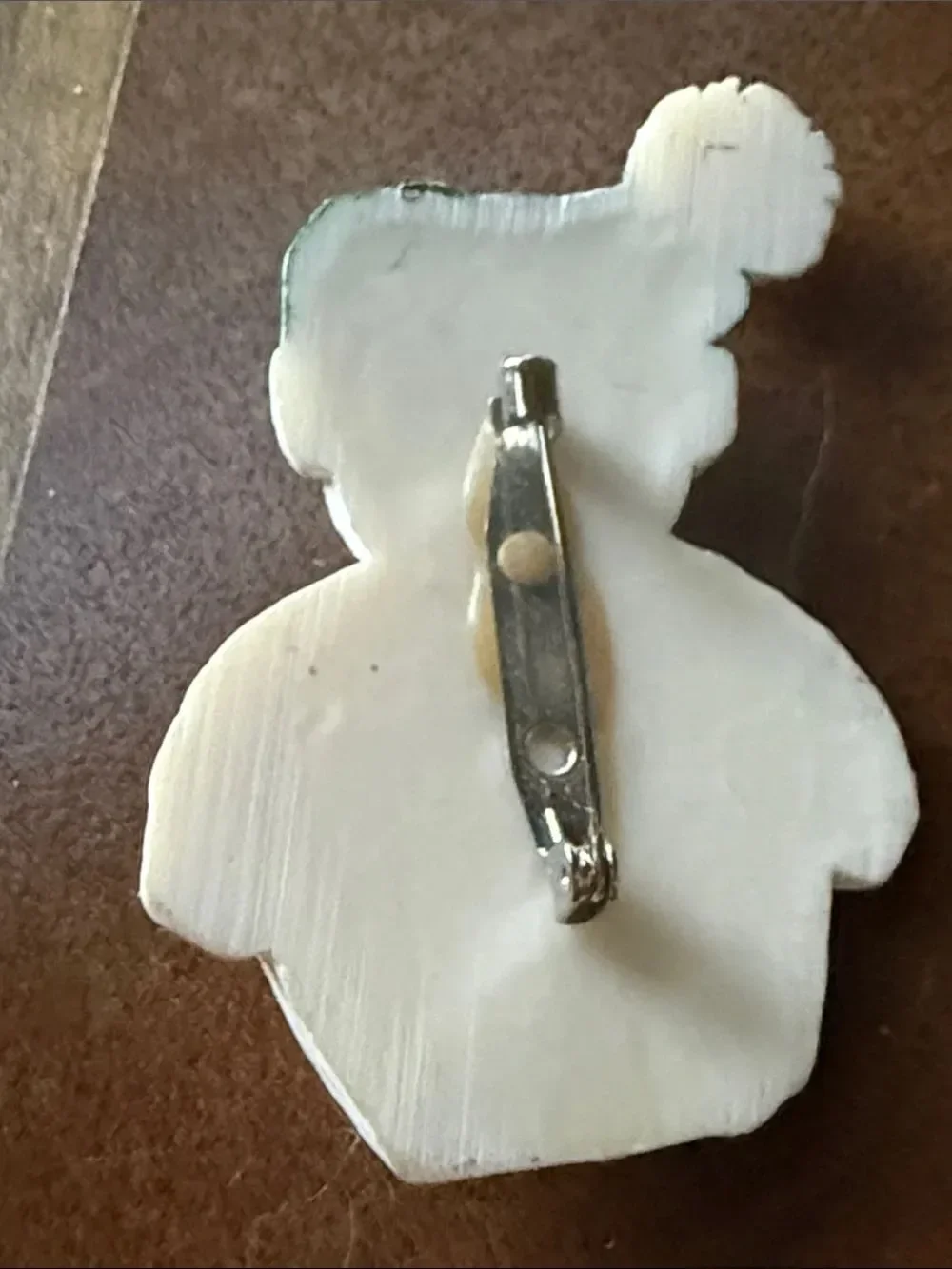 Festive White Snowman Brooch!